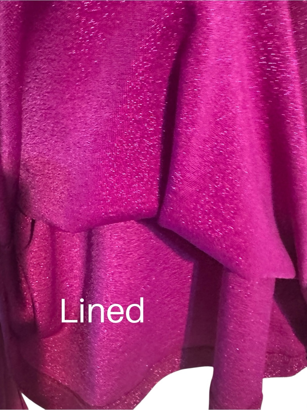 BOSTON PROPER Gorgeous Sparkle Plum/Fuschia V-Neck Top XLARGE #K - Picture 5 of 9